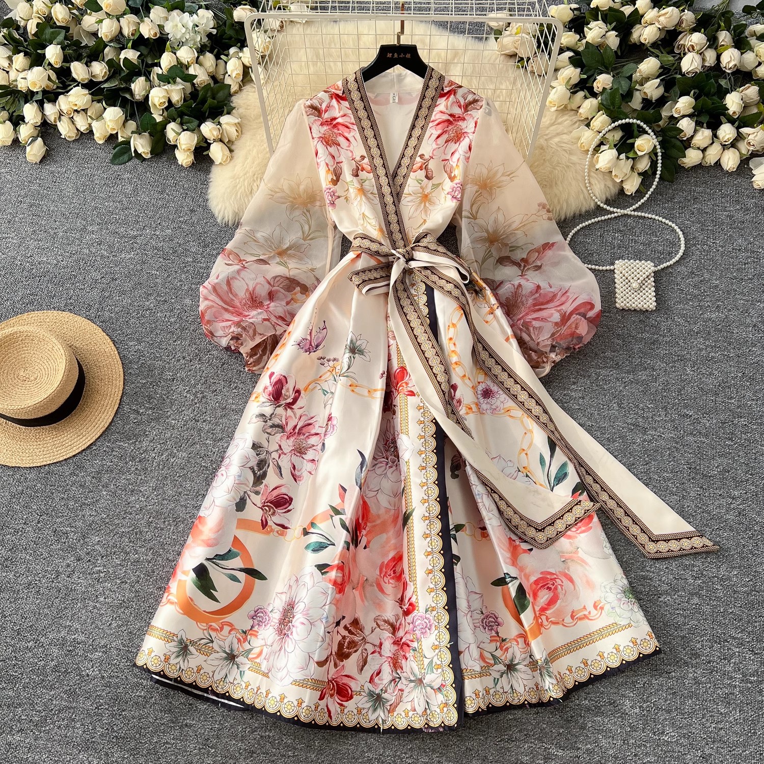 2025 Summer Holiday Gorgeous G - Linen Dress Wrap ulasan dan harga