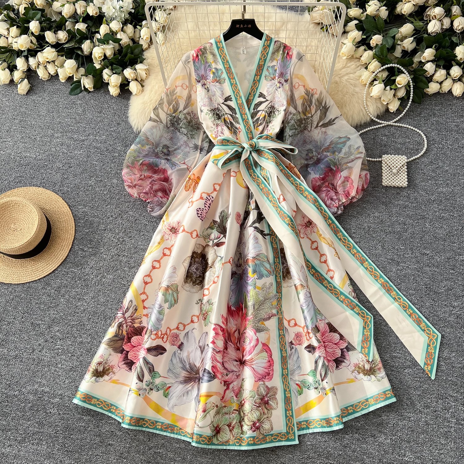 2025 Summer Holiday Gorgeous G - Linen Dress Wrap ulasan dan harga