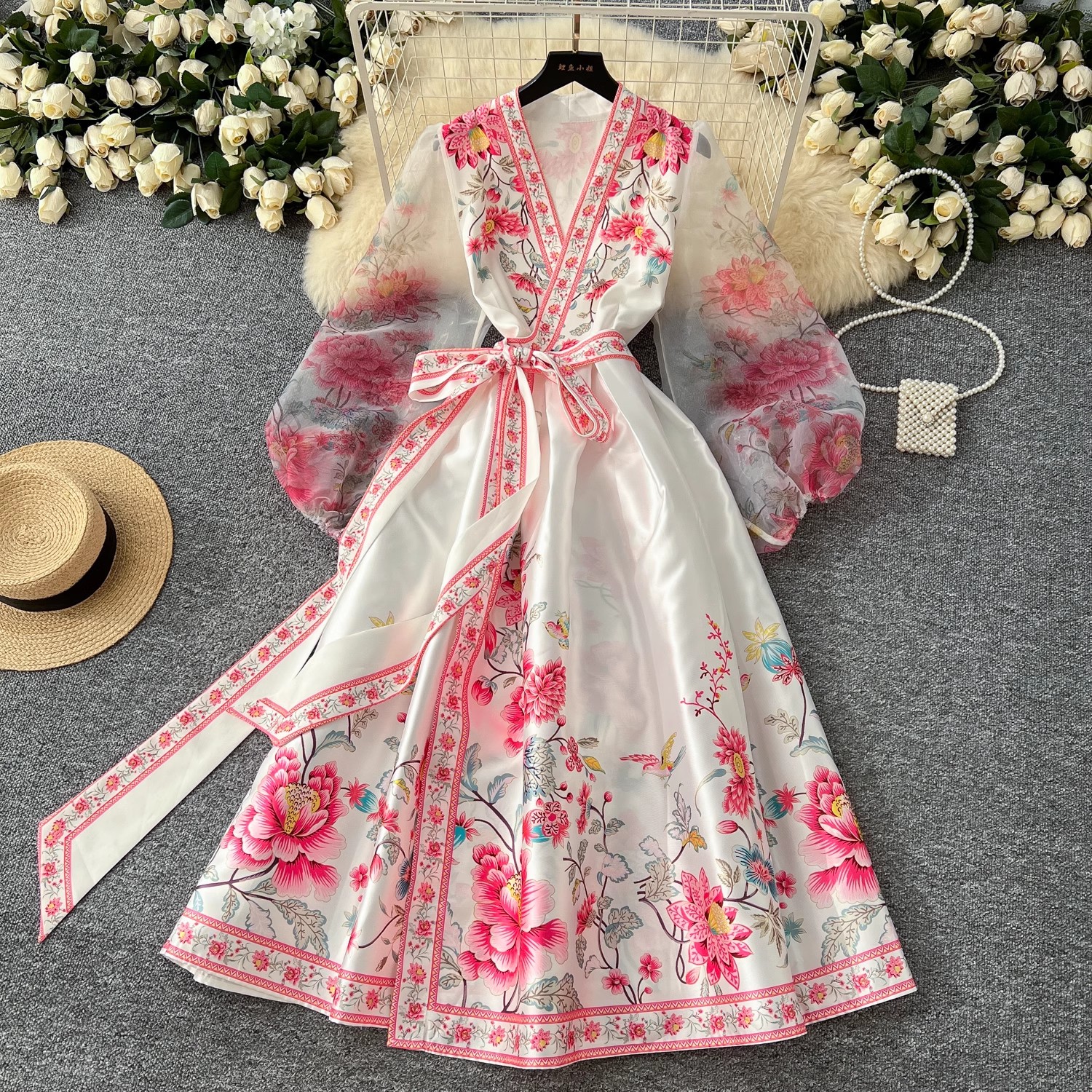 2025 Summer Holiday Gorgeous G - Linen Dress Wrap ulasan dan harga