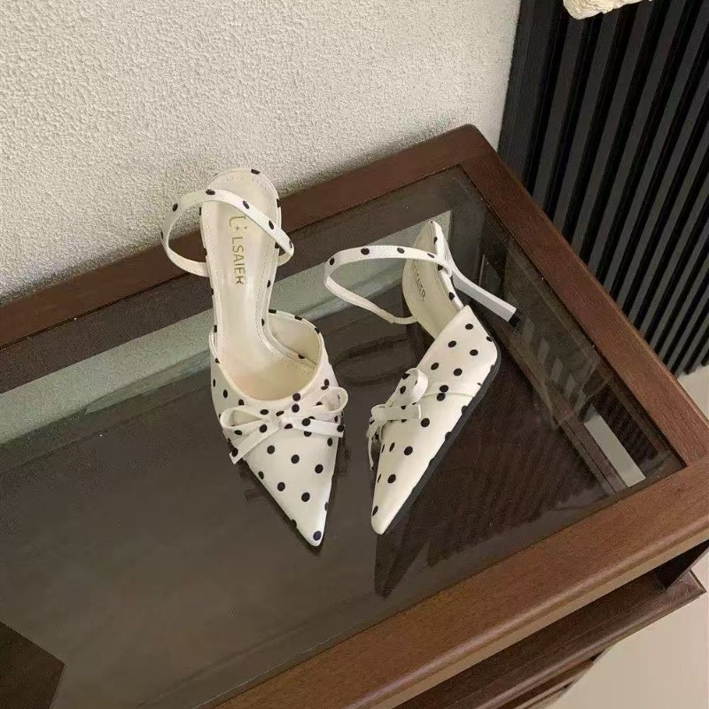 Spring and Summer New French P - Sandal Strappy Heeled ulasan dan harga