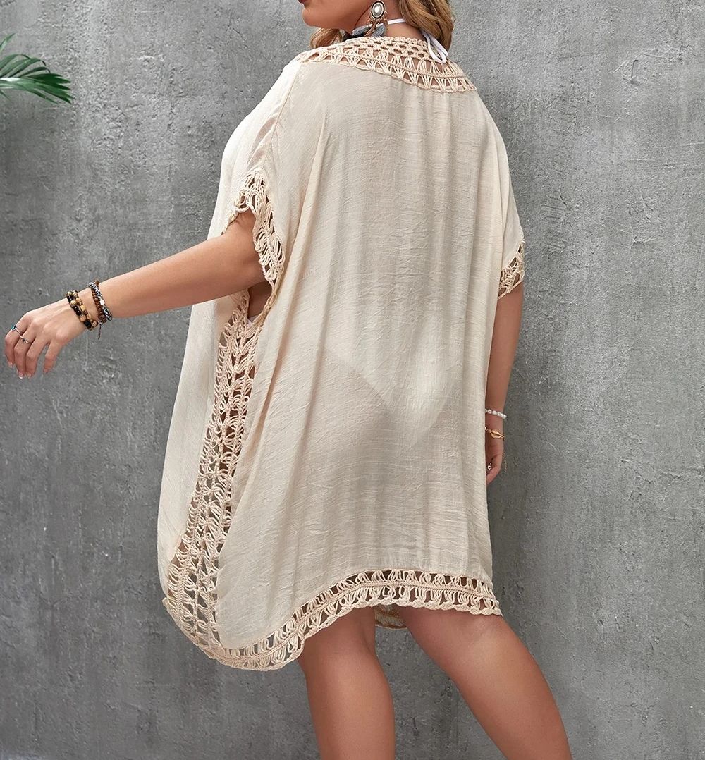 CROCHET BIKINI-Plus Size Beach - Cover Up Kaftan ulasan dan harga