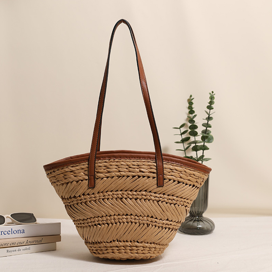 Summer Basket Straw Bags for W - Crochet Bag Raffia ulasan dan harga