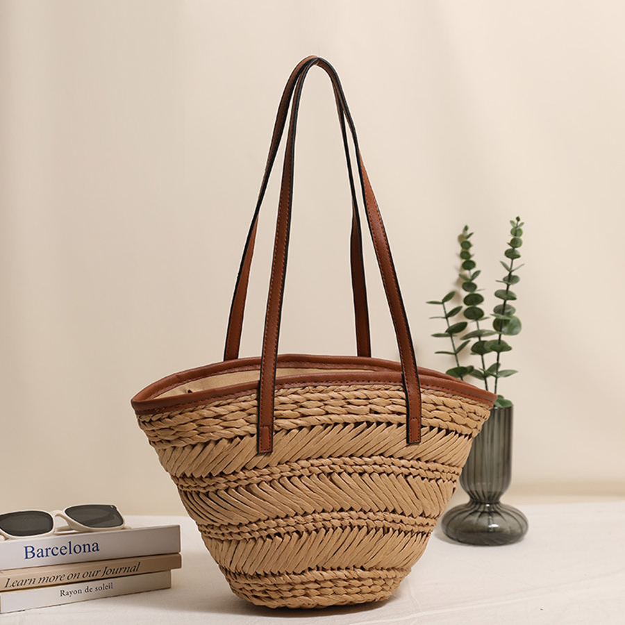 Summer Basket Straw Bags for W - Crochet Bag Raffia ulasan dan harga