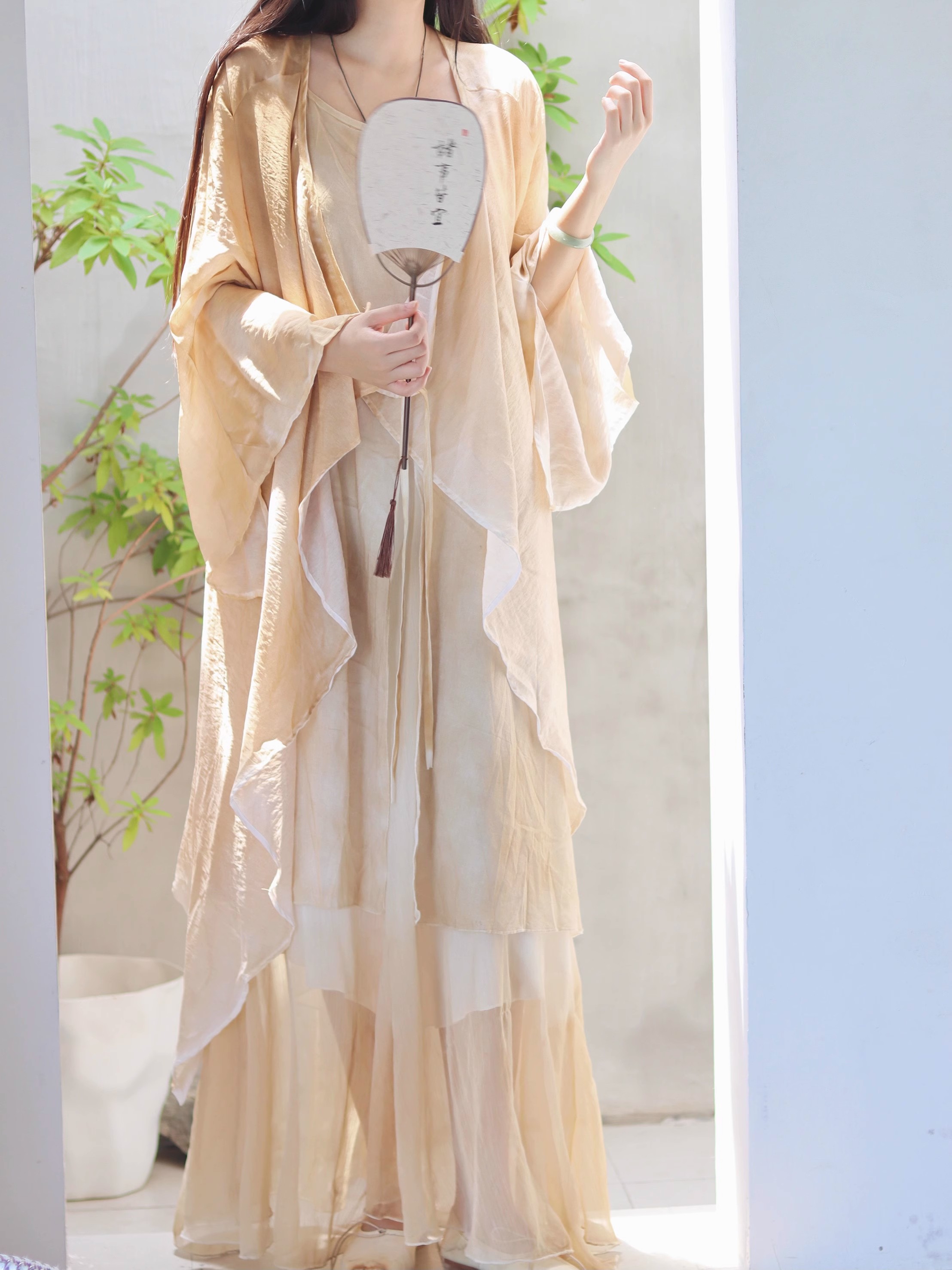New Chinese Style Cotton Linen - Linen Dress Wrap ulasan dan harga