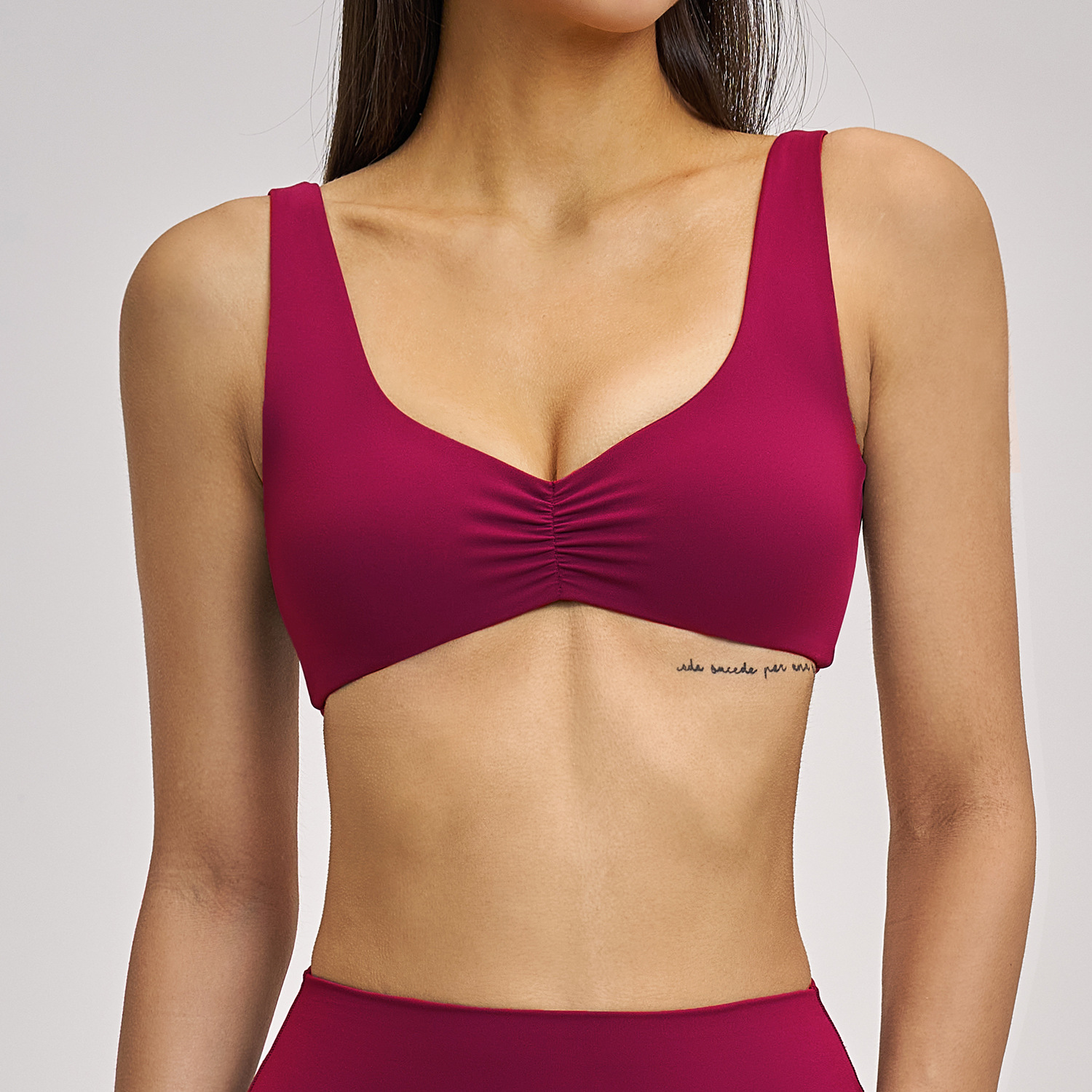 Sports Bra Women Top Push Up F - Bralette Triangle Set ulasan dan harga