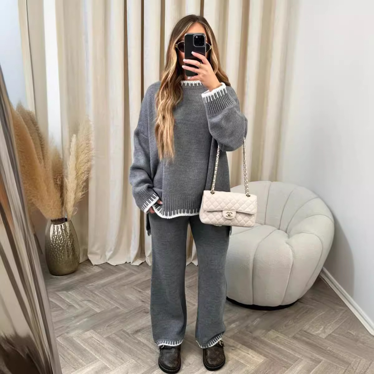 Women Wide Leg Pant Sets Two P - Linen Pant Wide ulasan dan harga