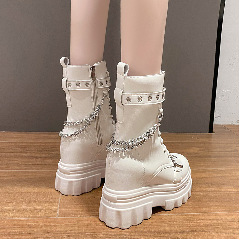 Autumn Thick Heel Ankle Boots  - Wedge Espadrille Women ulasan dan harga