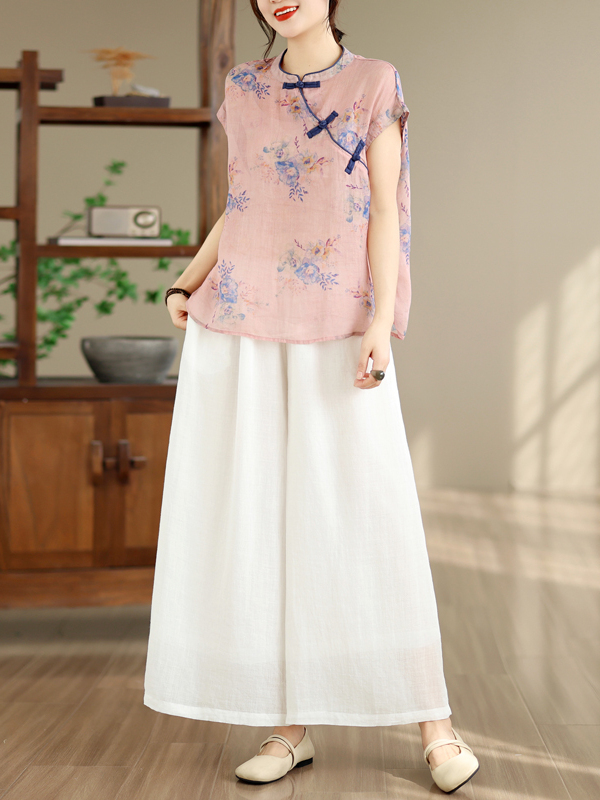 Summer 2026 Women's Cotton Lin - Linen Pant Wide ulasan dan harga