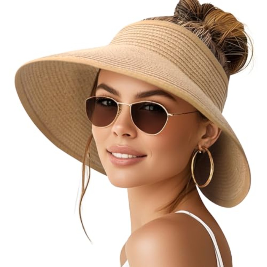 Sun Visor Hats for Women Wide  - Hat Floppy Wide ulasan dan harga