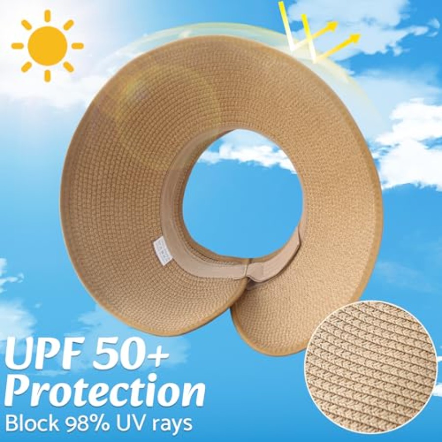 Sun Visor Hats for Women Wide  - Hat Floppy Wide ulasan dan harga