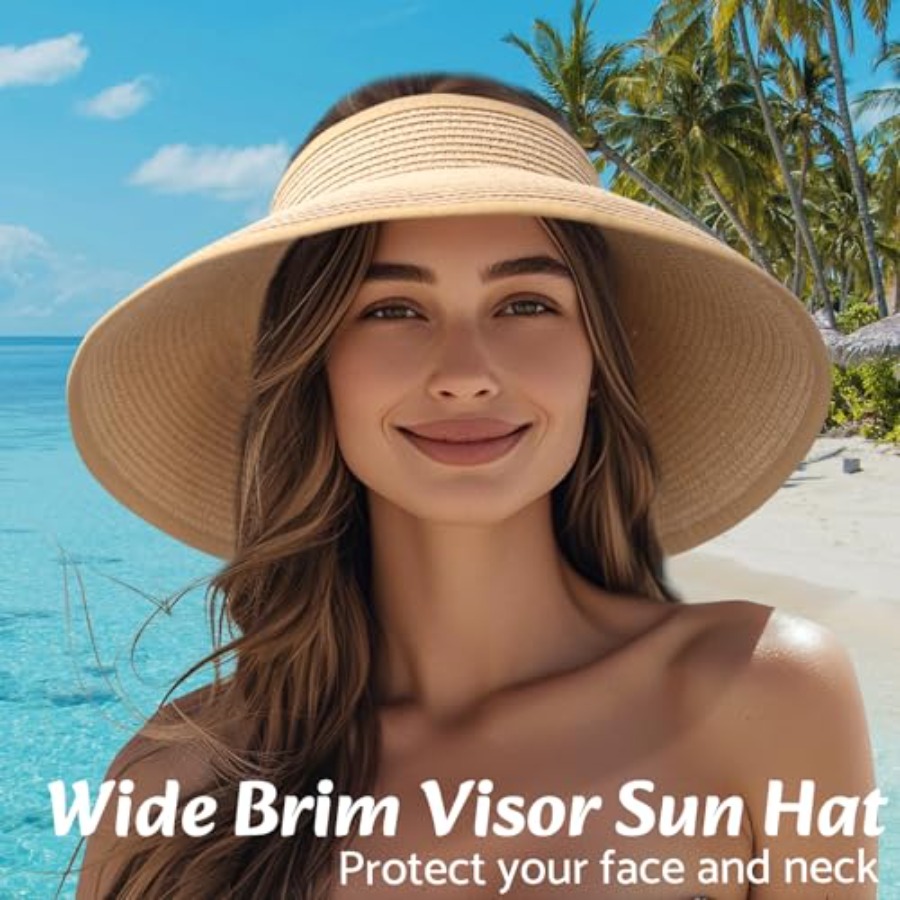 Sun Visor Hats for Women Wide  - Hat Floppy Wide ulasan dan harga