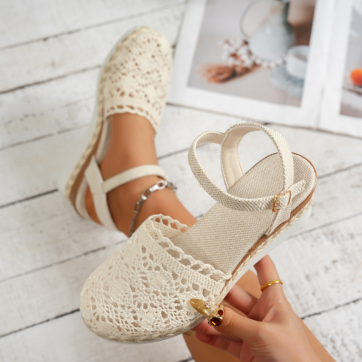Women Wedge Sandals 2025 Summe - Wedge Espadrille Women ulasan dan harga