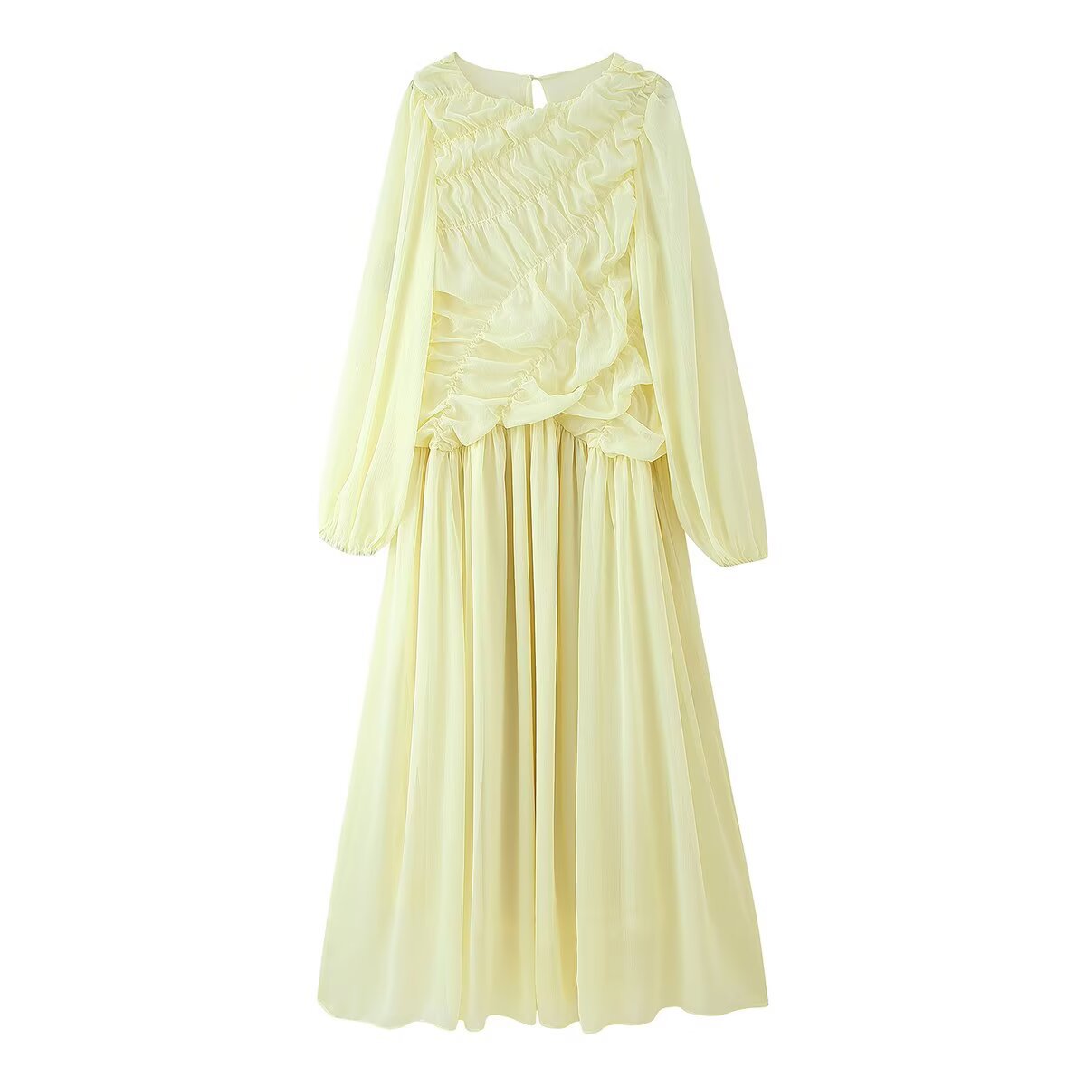 Autumn Long Sleeve Dresses 202 - Linen Dress Wrap ulasan dan harga