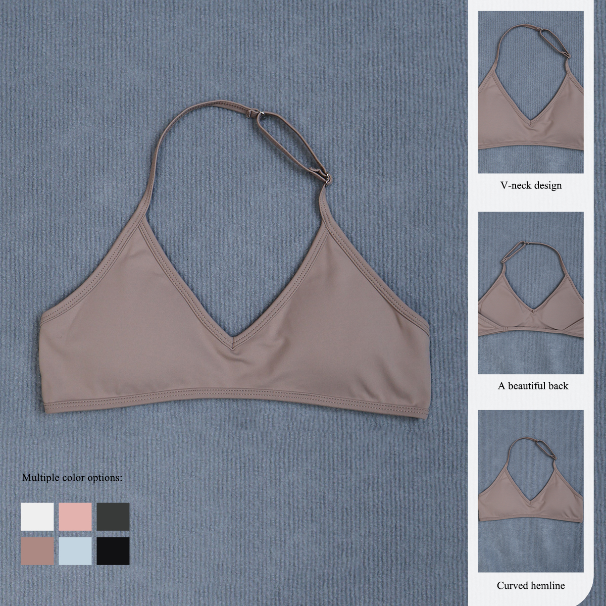 Women's Summer Halter Neck Pad - Crop Top Crochet ulasan dan harga