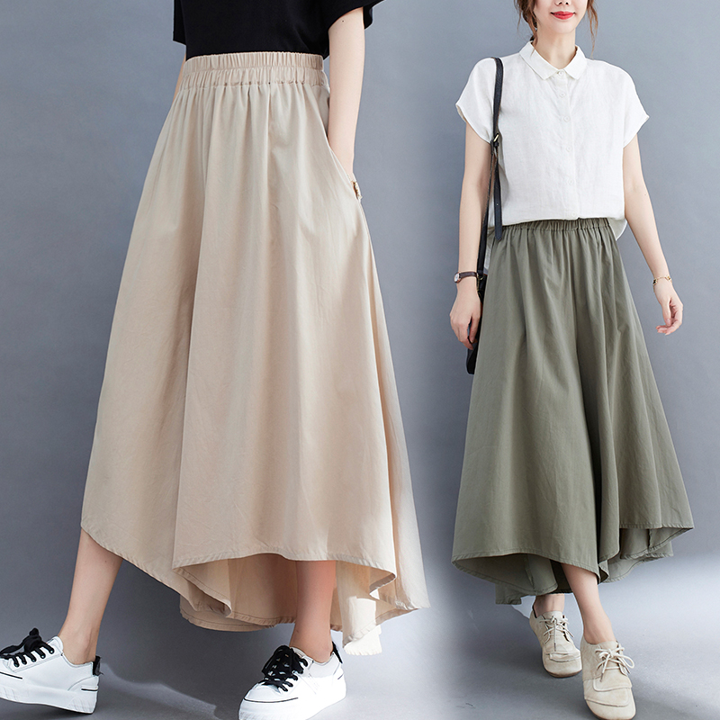 Loose Cotton Linen Wide Leg Pa - Linen Pant Wide ulasan dan harga