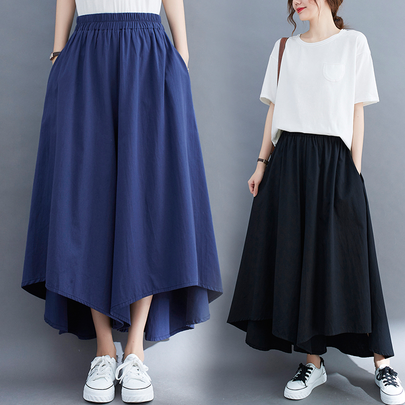 Loose Cotton Linen Wide Leg Pa - Linen Pant Wide ulasan dan harga
