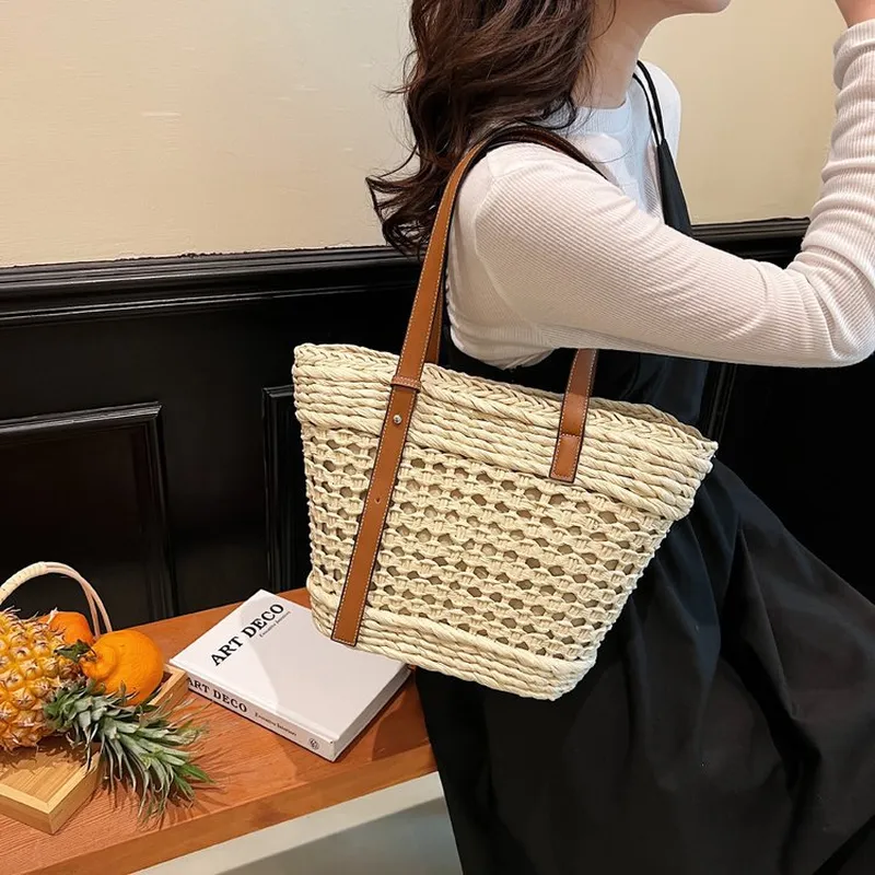 Large capacity seaside vacatio - Tote Bag Beach ulasan dan harga