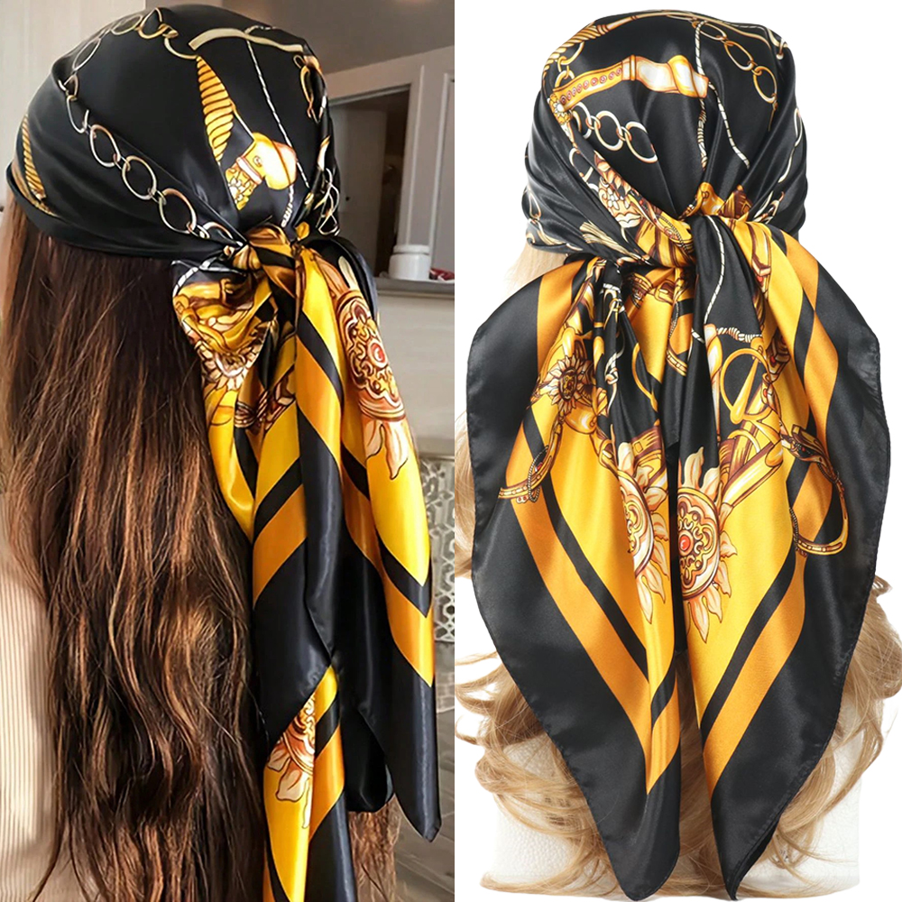 Luxury 90*90CM Vintage Chain P - Headband Summer Knit ulasan dan harga