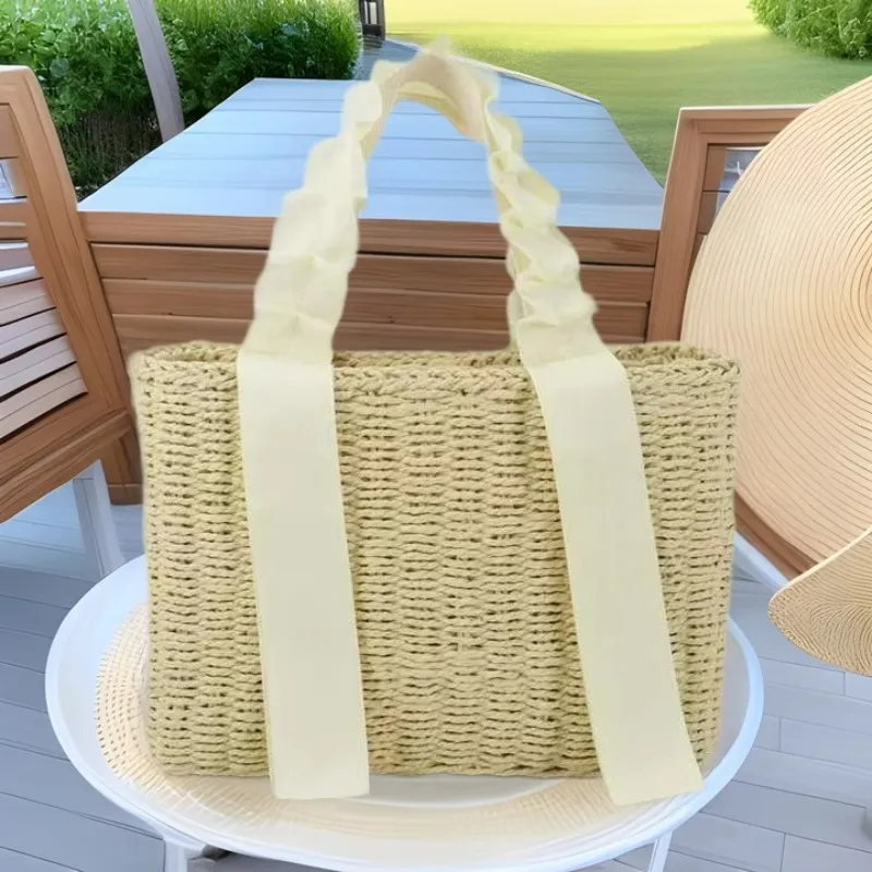 Straw Woven Handbag Summer Vac - Tote Bag Beach ulasan dan harga