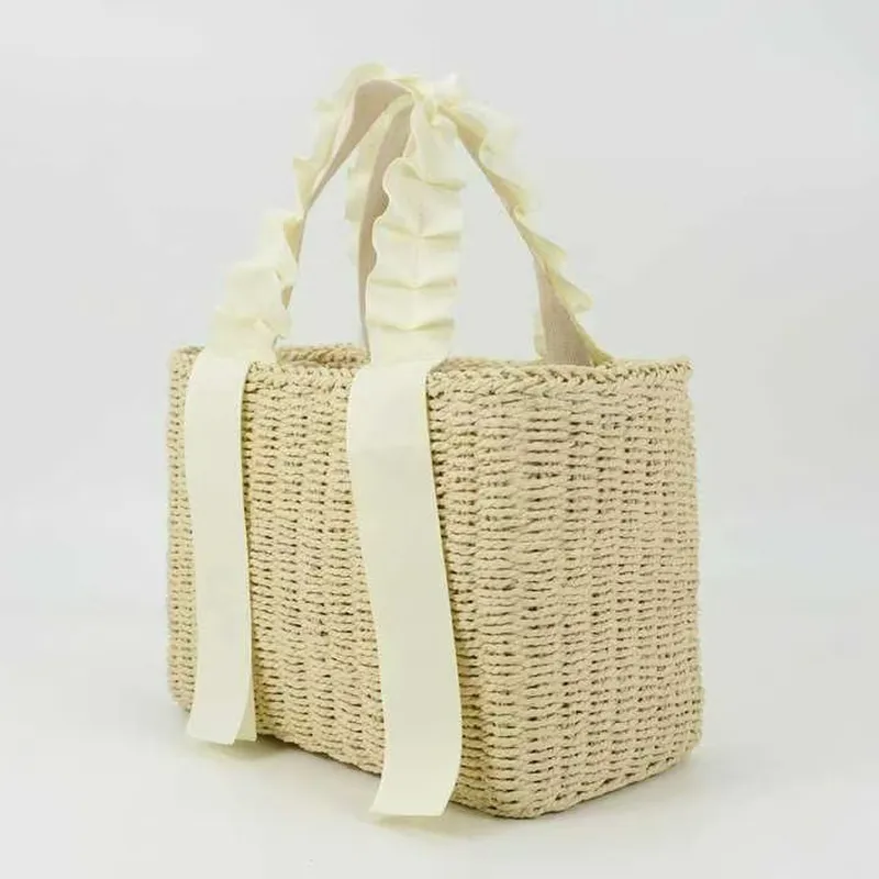 Straw Woven Handbag Summer Vac - Tote Bag Beach ulasan dan harga