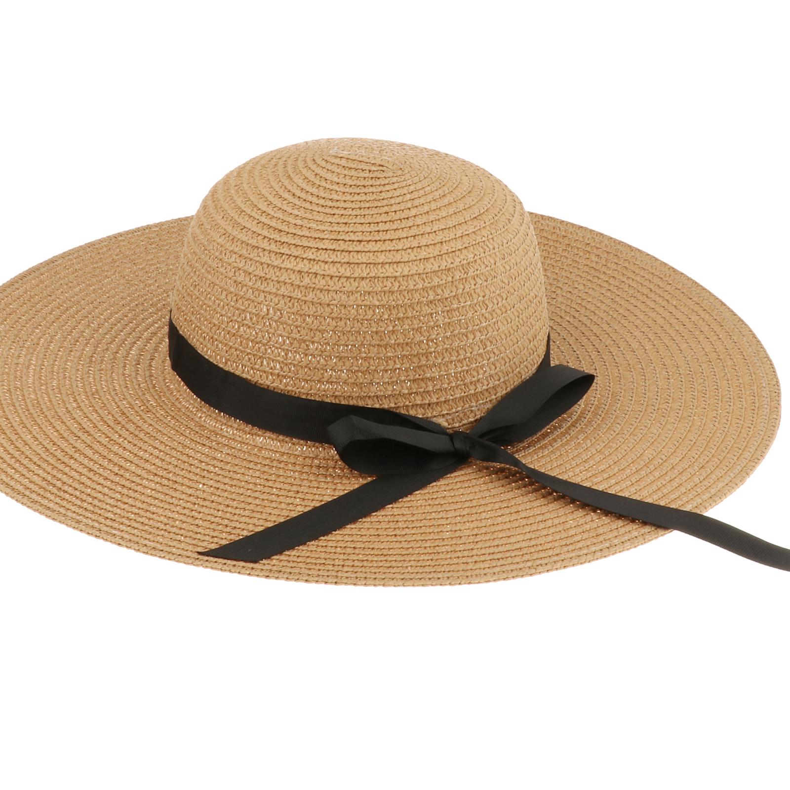 Women Wide Brim Straw Sun Hat  - Hat Floppy Wide ulasan dan harga