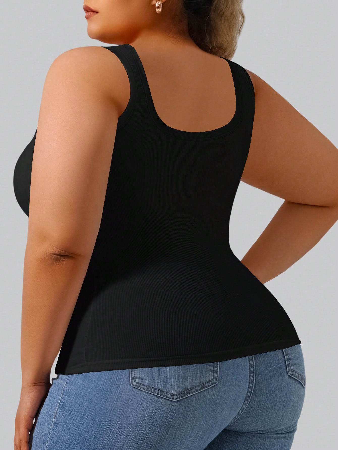 Plus Size Women's High Stretch - Crop Top Crochet ulasan dan harga